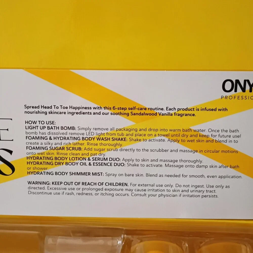 Onyx Professional Sandalwood Vanilla 7PC Body Faves Set Sealed